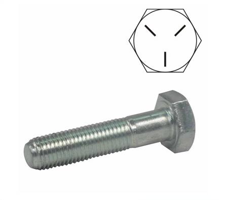 BOLT HEX HD G5 ZINC UNF 7/16 X 1-1/4 B/O